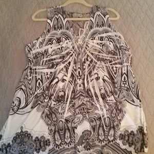 Unity brand black and white blouse